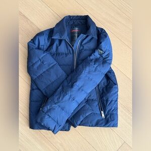 Prada Women Navy Quilted Down Jacket